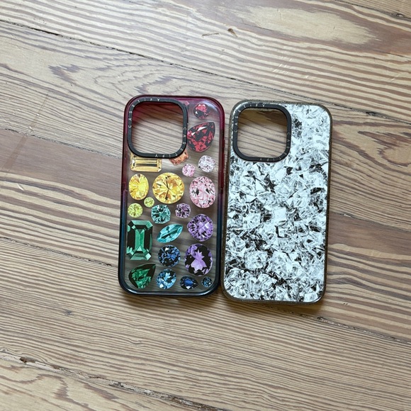 Casetify Multicolor Gemstone and Marble Phone Case Set